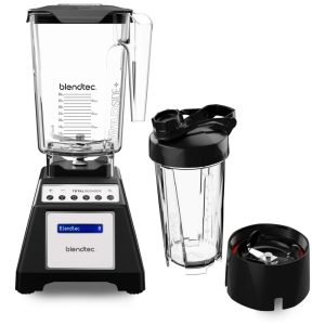 Liquidificador Profissional 26L com 6 Ciclos Pre Programados 10 Vel e Copo de Viagem 110V 1560W Blendtec Preto