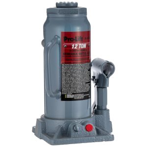 Macaco Hidráulico B Garrafa até 12 Toneladas cinza PRO LIFT B 012D Cinza escuro