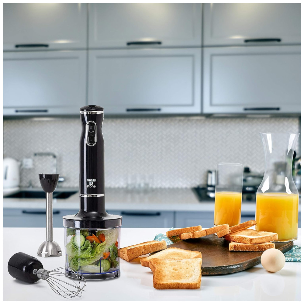 Mixer Multifuncional com Cabo Ergonômico Aço Inoxidável 300W 110v MOSS STONE Preto - Imagem 6