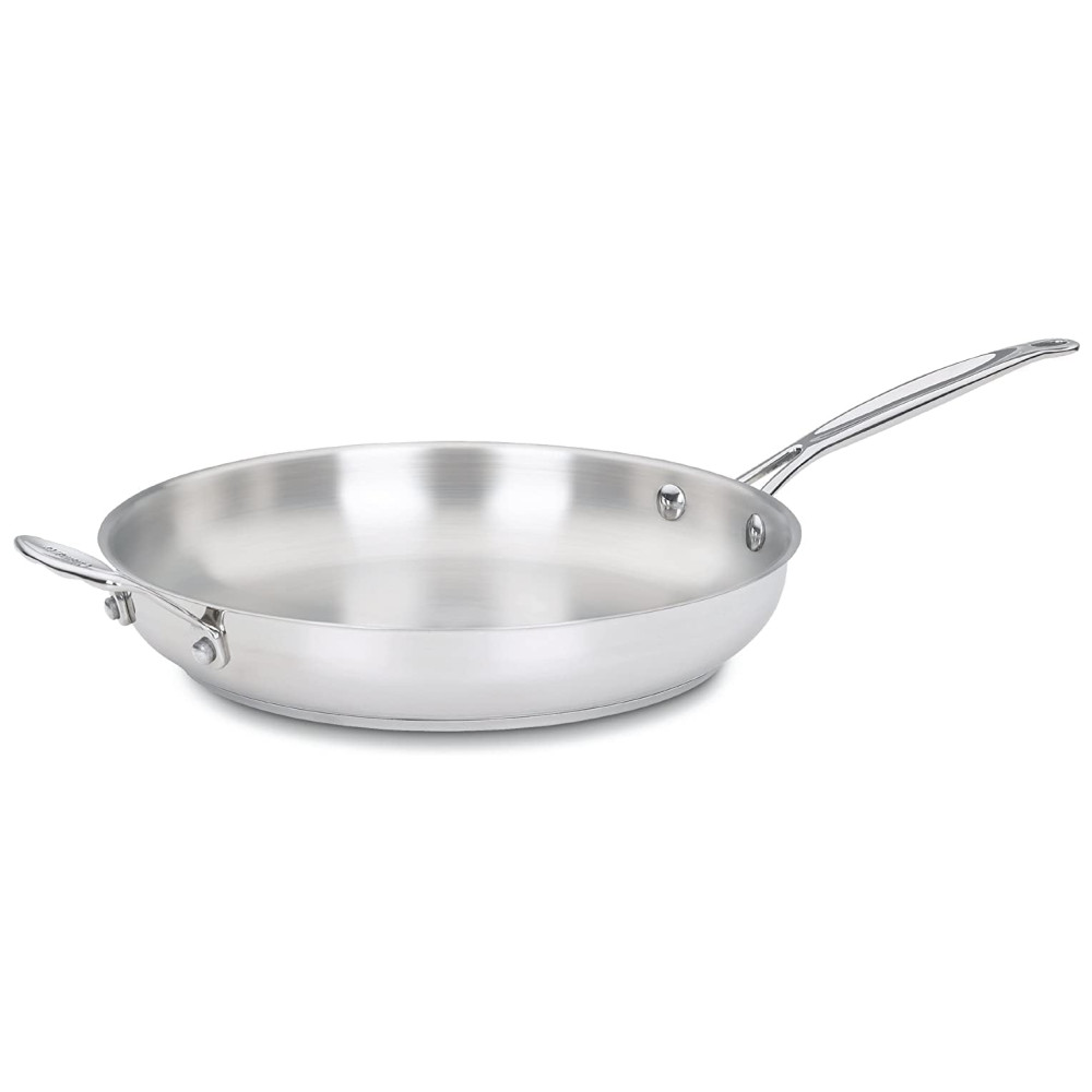 Frigideira em Aço Inoxidável de 30 cm com Alça Auxiliar Cuisinart Chef's-Classic 722-30H Prata