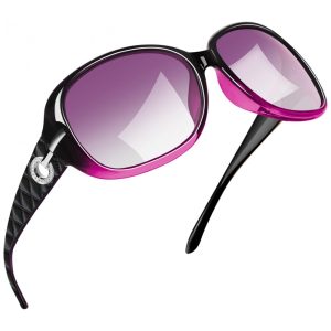Óculos de Sol Feminino com Proteção UV Joopin A19 Roxo Gradiente
