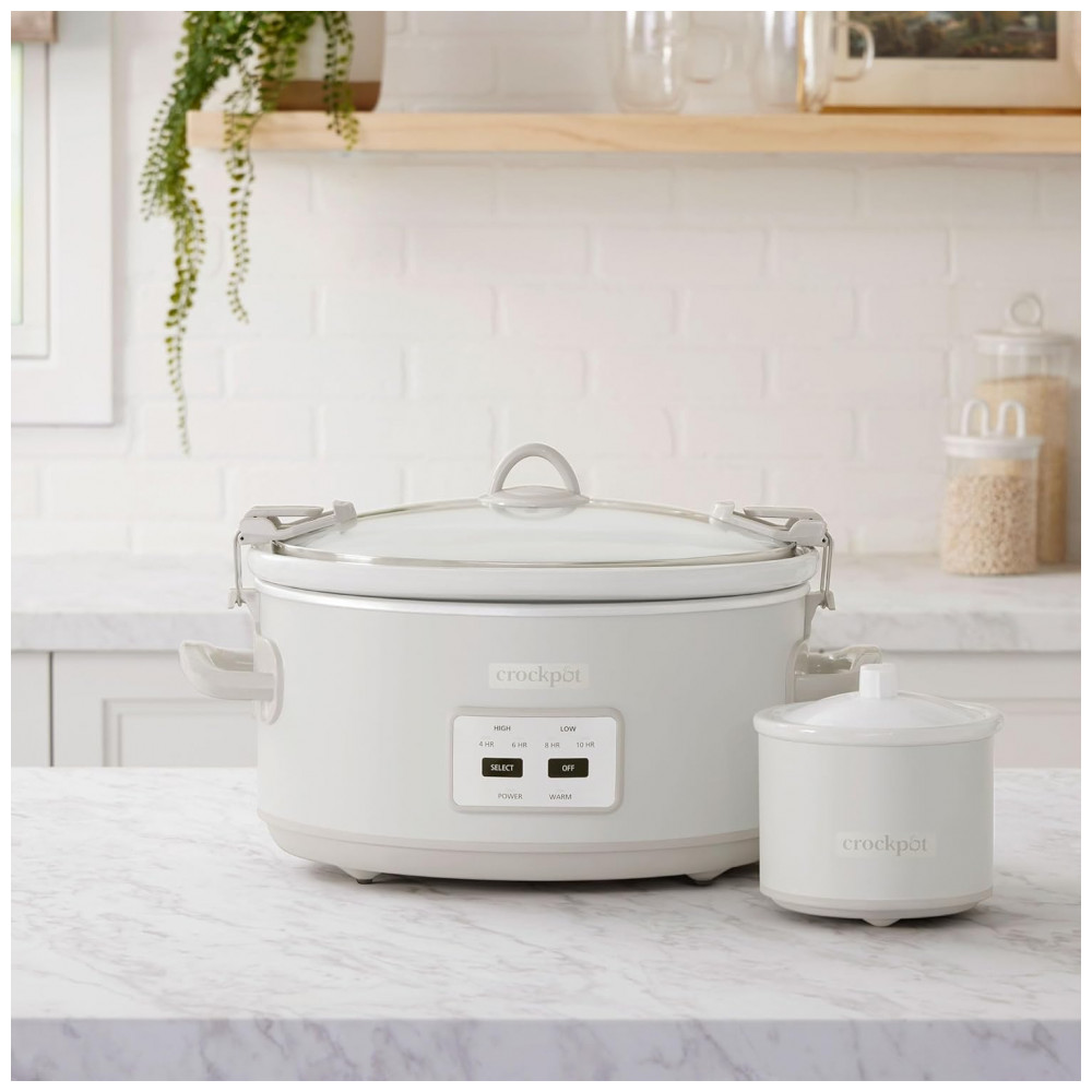 Panela Elétrica de Cozimento Lento CrockPot 6,62 litros Cook and Carry com Controle por Toque, 4 Configurações Programadas, - Imagem 5