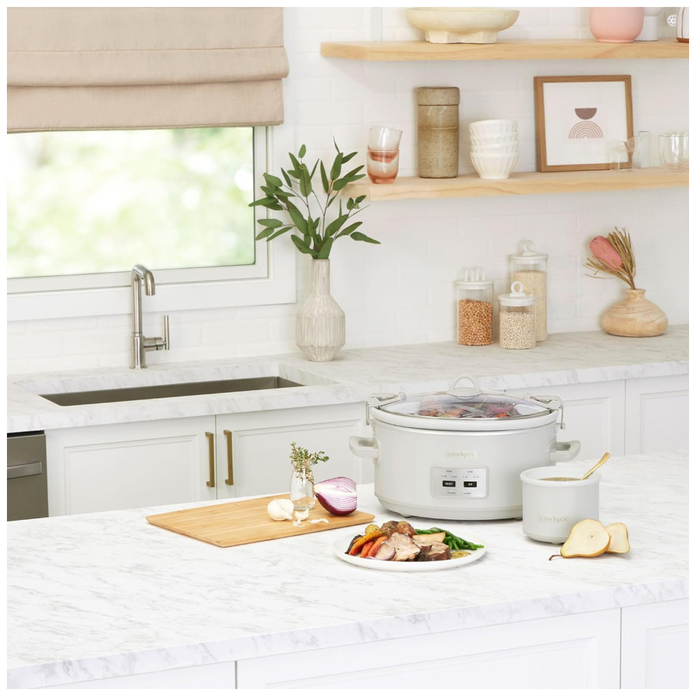 Panela Elétrica de Cozimento Lento CrockPot 6,62 litros Cook and Carry com Controle por Toque, 4 Configurações Programadas, - Imagem 7