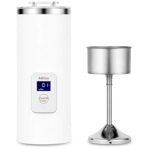 Cafeteira Elétrica Programável 1 Portátil e Compacta Compatível Cápsula e Café Moído 500 mL Branca IMIGOO MG C06 1 Branco