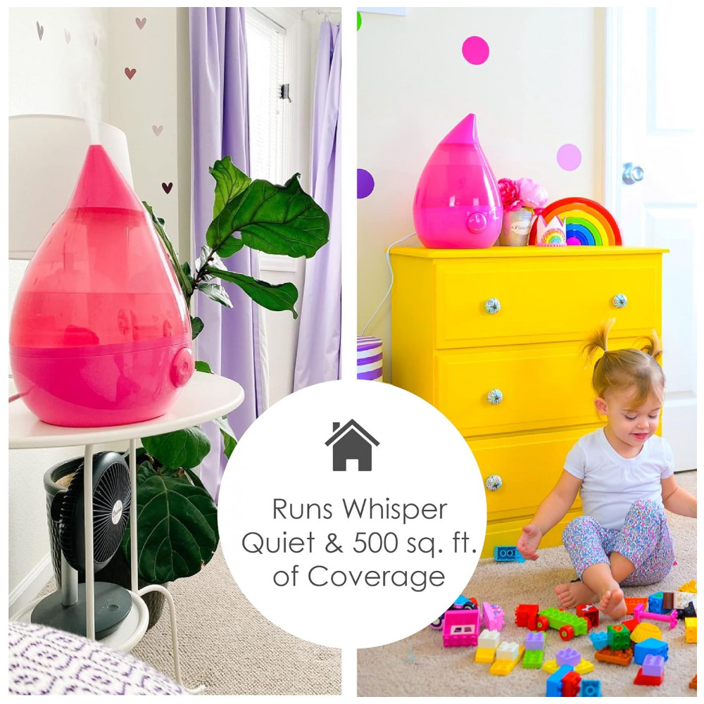 Umidificador Ultrassônico para Quarto com Névoa Fria 37 Litros Cobre 46 m2 Crane Rosa - Imagem 5