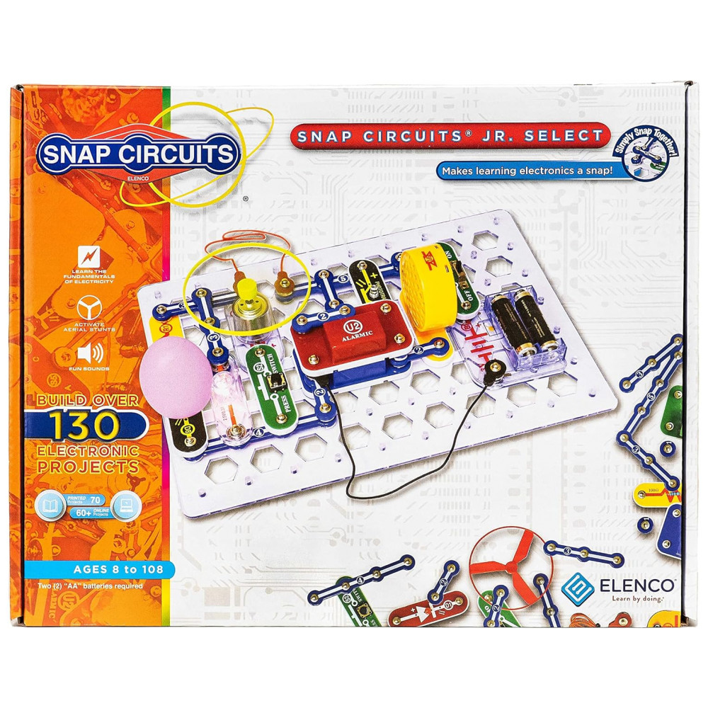 Snap Circuits Jr. Select SC-130 – Kit Educacional de Eletrônica com Mais de 130 Projetos para Crianças a Partir de 8 Anos - Imagem 6