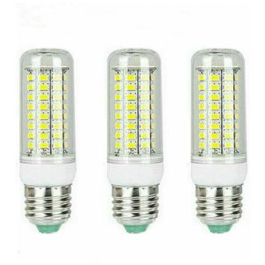 Kit 3 Lâmpadas LED Milho JHONG E27 9W 56 LEDs SMD5730 Bivolt Luz Quente e Fria Iluminação Econômica para Casa e Escritório