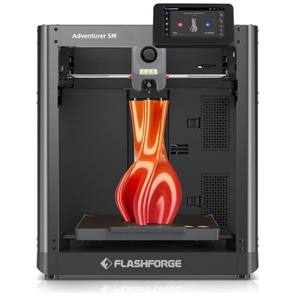 Impressora 3D FLASHFORGE AD5M com Calibração Automática e Impressão Rápida de até 600mm/s, Estrutura CoreXY em Metal AllMetal para Precisão, Bocal Qui