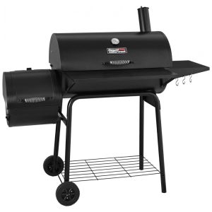 Churrasqueira a Carvão com Superfície de Cozimento para Camping Royal Gourmet CC1830S Preta