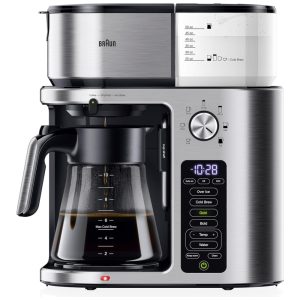 Cafeteira com Temporizador e 7 Opções de Tamanho 110V 1600W Braun Prata
