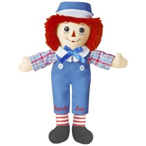 Boneco Clássico Raggedy Andy Aurora World  Timeless - Memórias Afetivas e Diversão Duradoura - Multicolorido 3048 Centímetros