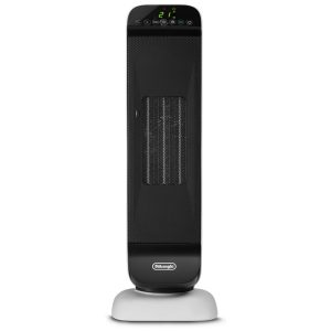 Aquecedor Torre Digital DeLonghi 1500w Cerâmico feito com materiais e embalagens reciclados controle remoto ECO oscilação