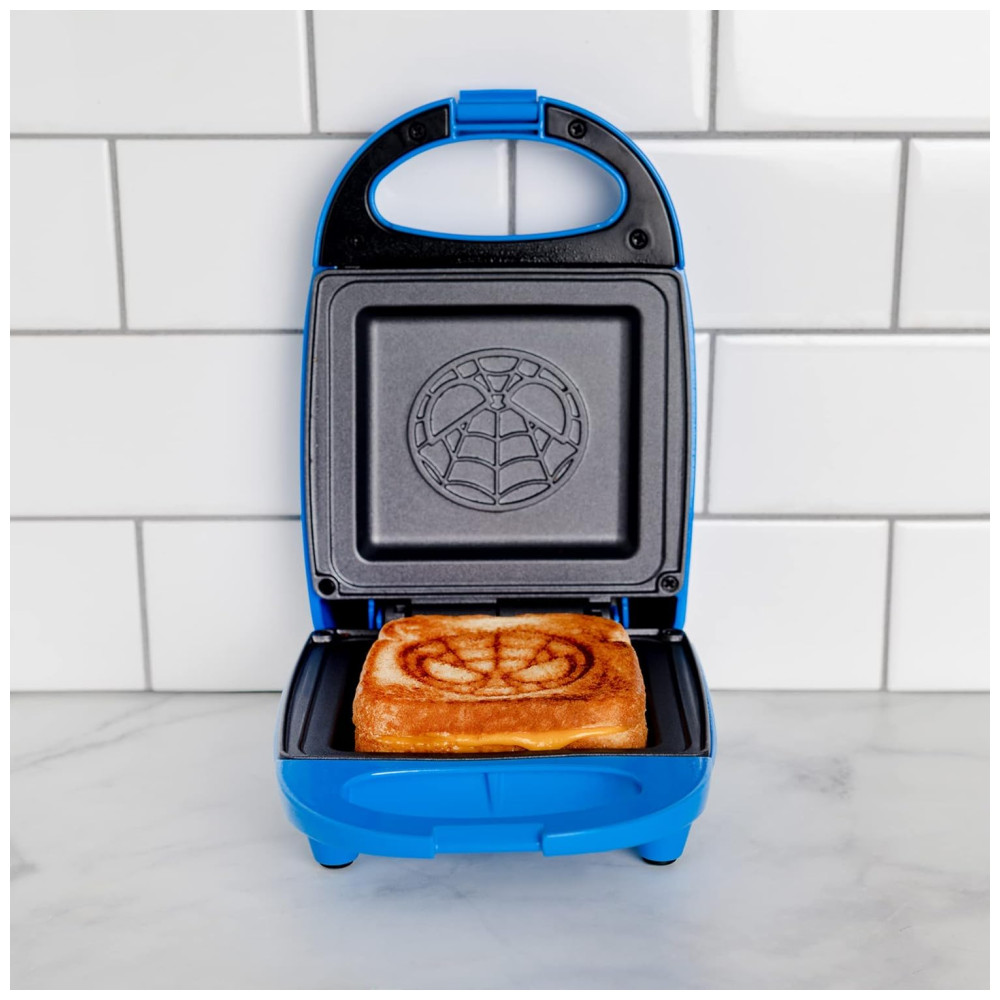 Sanduicheira Tema Homem Aranha com Revestimento Antiaderente 110V 520W Uncanny Brands Azul - Imagem 6