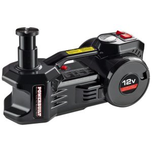 Macaco Elétrico Automotivo 2 em 1 12V até 1 Tonelada com Compressor de Ar POWERBUILT 620484 Preto