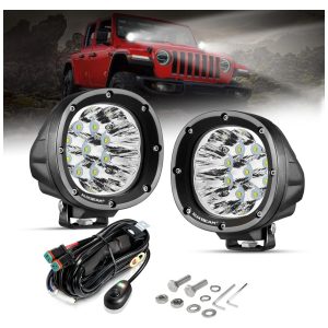 Farol LED Auxiliar para Carros 4X4 40W AUXBEAM Preto