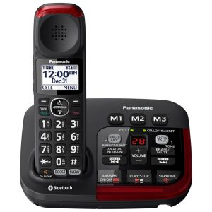Telefone sem Fio com Secretária Eletrônica e Bloqueio de Chamada PANASONIC KX TGM430B Preto