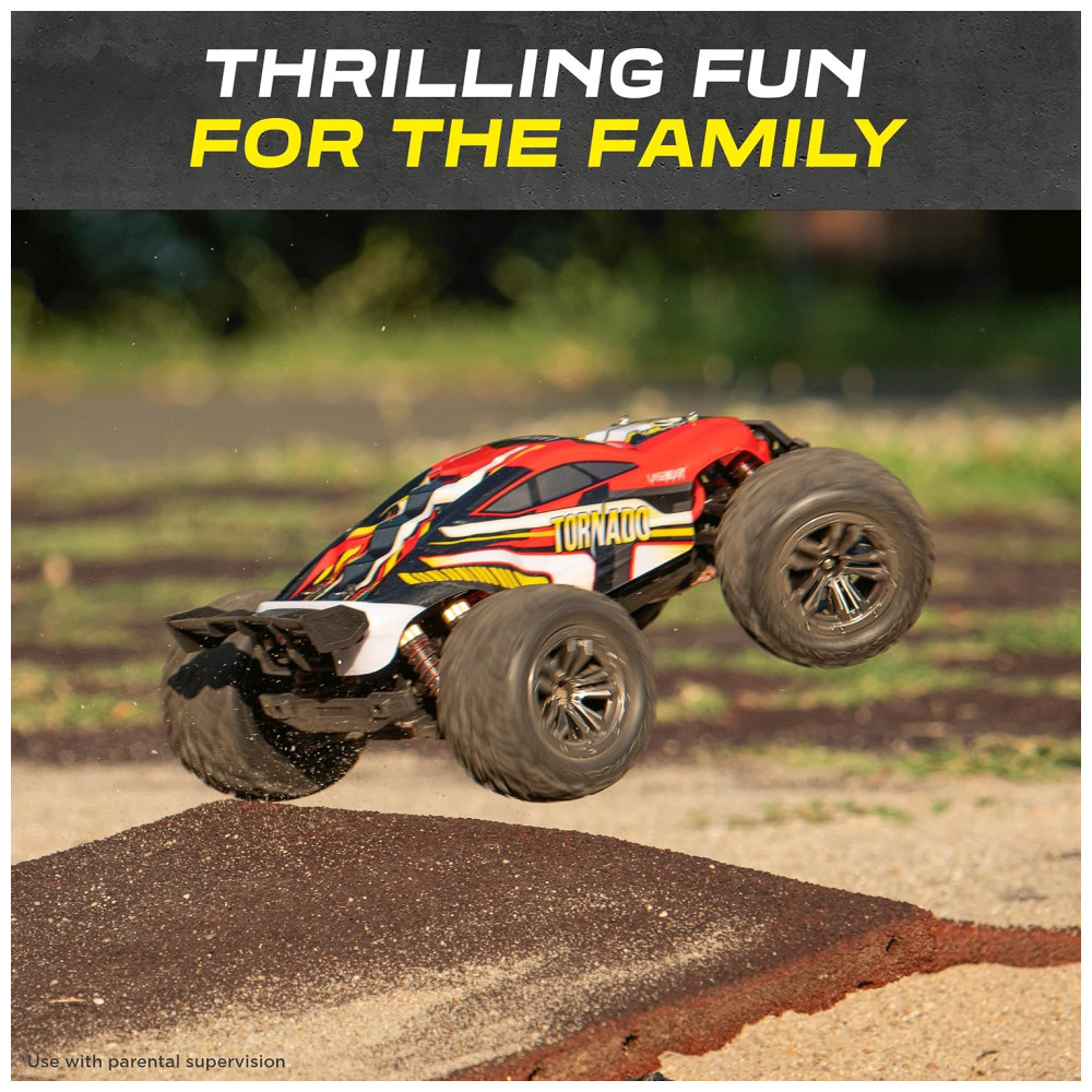 Carrinho de Controle Remoto p Adultos Off Road 112 Escala Até 48 KM H Recarregável Vermelho - Imagem 8