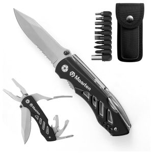 Alicate Multifuncional 18 em 1 Aço Inoxidável MAARTEN MT F96AP Preto