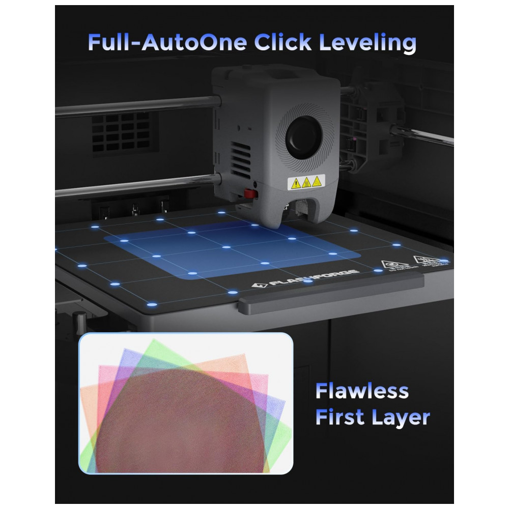 Impressora 3D FLASHFORGE AD5M Pro, Velocidade de Impressão de 600 mm/s CoreXY, Bicos QuickSwap de 0,4 e 0,6 mm a 280°C, - Imagem 4
