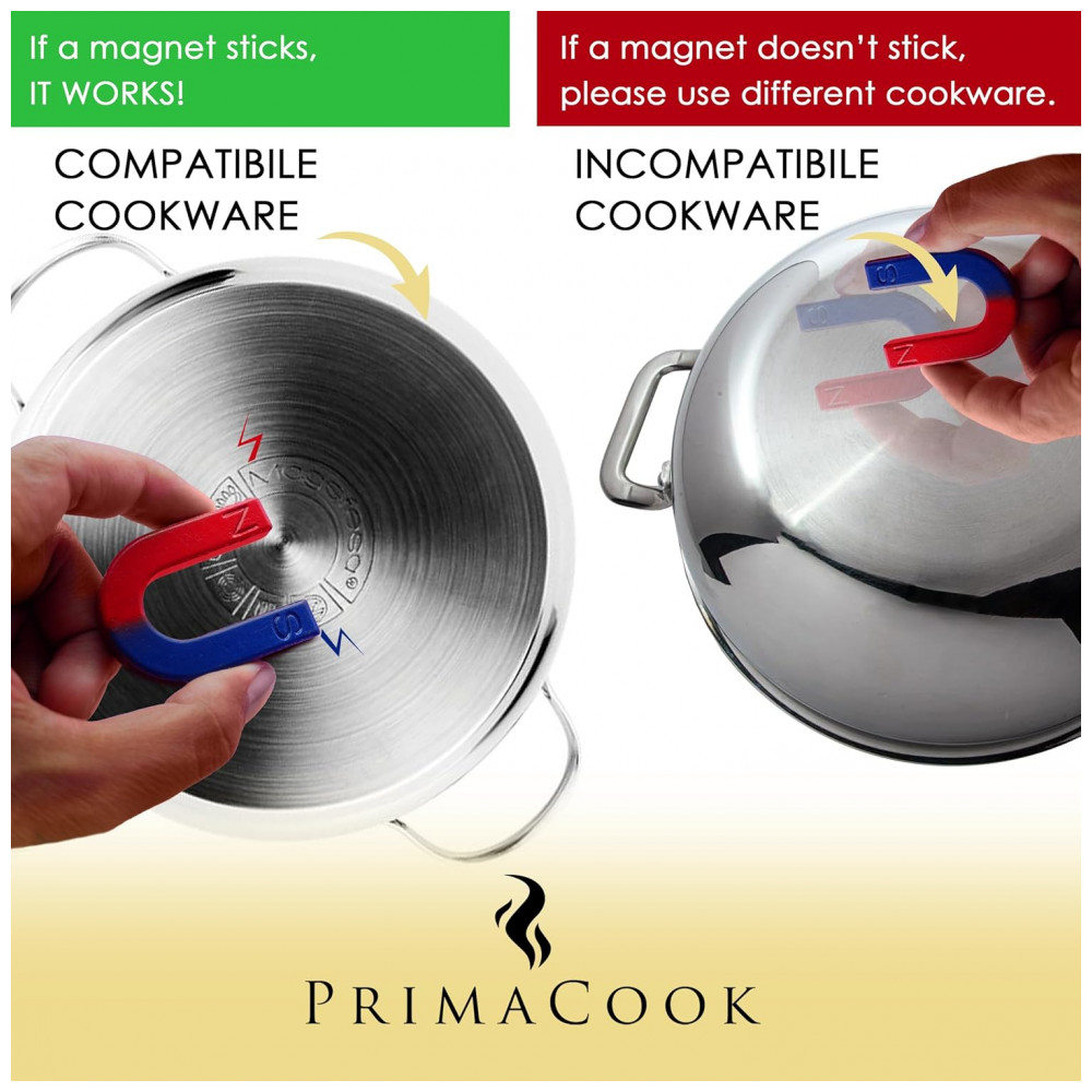 Cooktop de Indução Portátil PRIMACOOK Single Burner Preto - Aquecimento Rápido e Seguro para Culinária Gourmet - Imagem 5