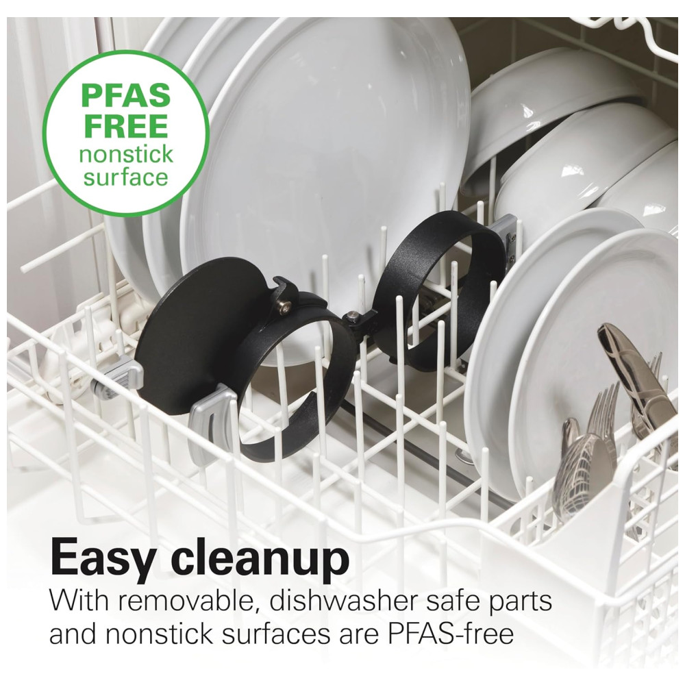 Sanduicheira Dupla Com Cronômetro 1200W 110v HAMILTON BEACH 25490A Prateado - Imagem 9