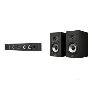 Sistema de caixas Polk Audio Monitor XT20 e XT35 3.0 canais preto para home theater