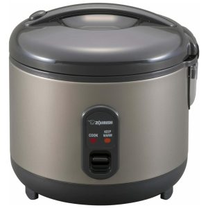 Panela de Arroz Elétrica Multifuncional 13L Aço Inoxidável 700W 110v ZOJIRUSHI NS RPC10HM Cinza