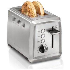 Torradeira Hamilton Beach 2 Fatias com Espaços Extra Largos Função Bagel Bandeja Removível e Botão de Cancelamento - 120V