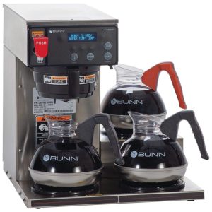 Cafeteira Automática Comercial 12 Xícaras com 3 Aquecedores Jarras Não Inclusas 110V 600W BUNN Axiom 15-3 Preta