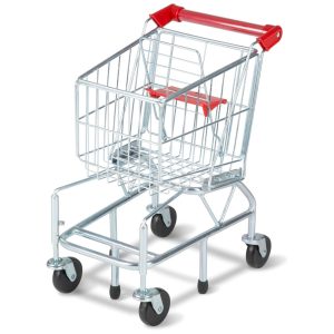 Carrinho de Compras Infantil de Metal Resistente para Crianças Acima de 3 Anos Melissa & Doug