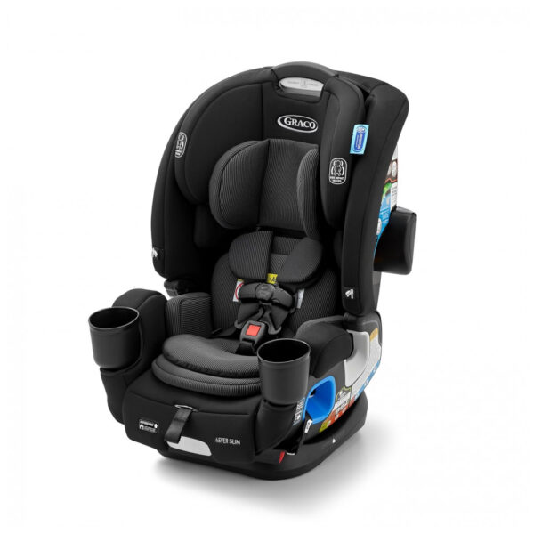 Cadeirinha de Carro Graco 4Ever DLX Slim 4 em 1, de Bebê para Criança, Assento Traseiro, Assento Frontal, para Booster com Encosto Alto e sem Encosto,