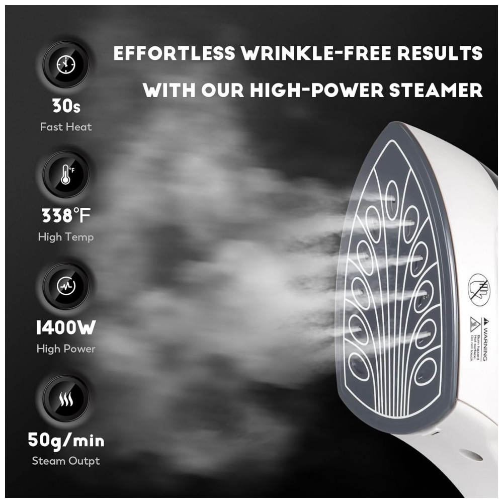 CGOLDENWALL Steamer, Passadeira e Vaporizador Comercial de Roupas Vertical com Opções de Passar a Ferro Pendurado e Plano - Imagem 2