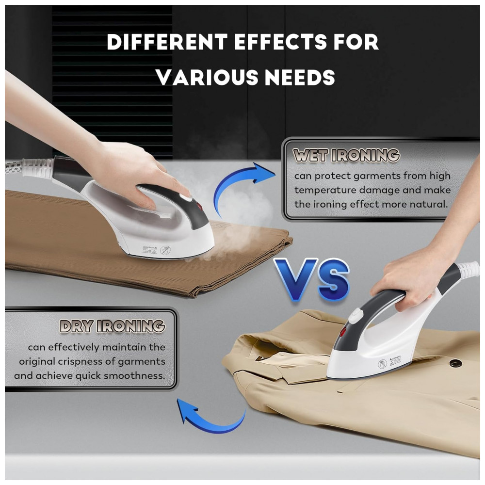 CGOLDENWALL Steamer, Passadeira e Vaporizador Comercial de Roupas Vertical com Opções de Passar a Ferro Pendurado e Plano - Imagem 4
