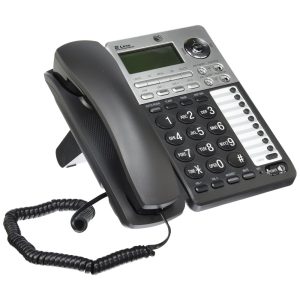 Telefone com Fio de 2 Linhas Atendimento Digital e Identificador 1 Ap ATT ML17939 Preto
