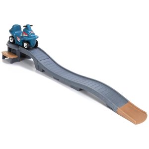 Carrinho de Empurra com Montanha Russa para Ambientes Internos e Externos 2 a 5 Anos Step2 Cinza e Azul