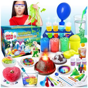 Kit de 100 experimentos de ciências para crianças atividades STEM brinquedos educativos e presentes UNGLINGA