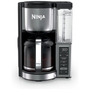 Máquina de Café Ninja Fresh Brew Programável 14 Copos Jarra Vidro Estilos Clássico Rico Reservatório 207 L Lote Pequeno Atraso Brew Placa Ajustável Aço Inox CE451 110V