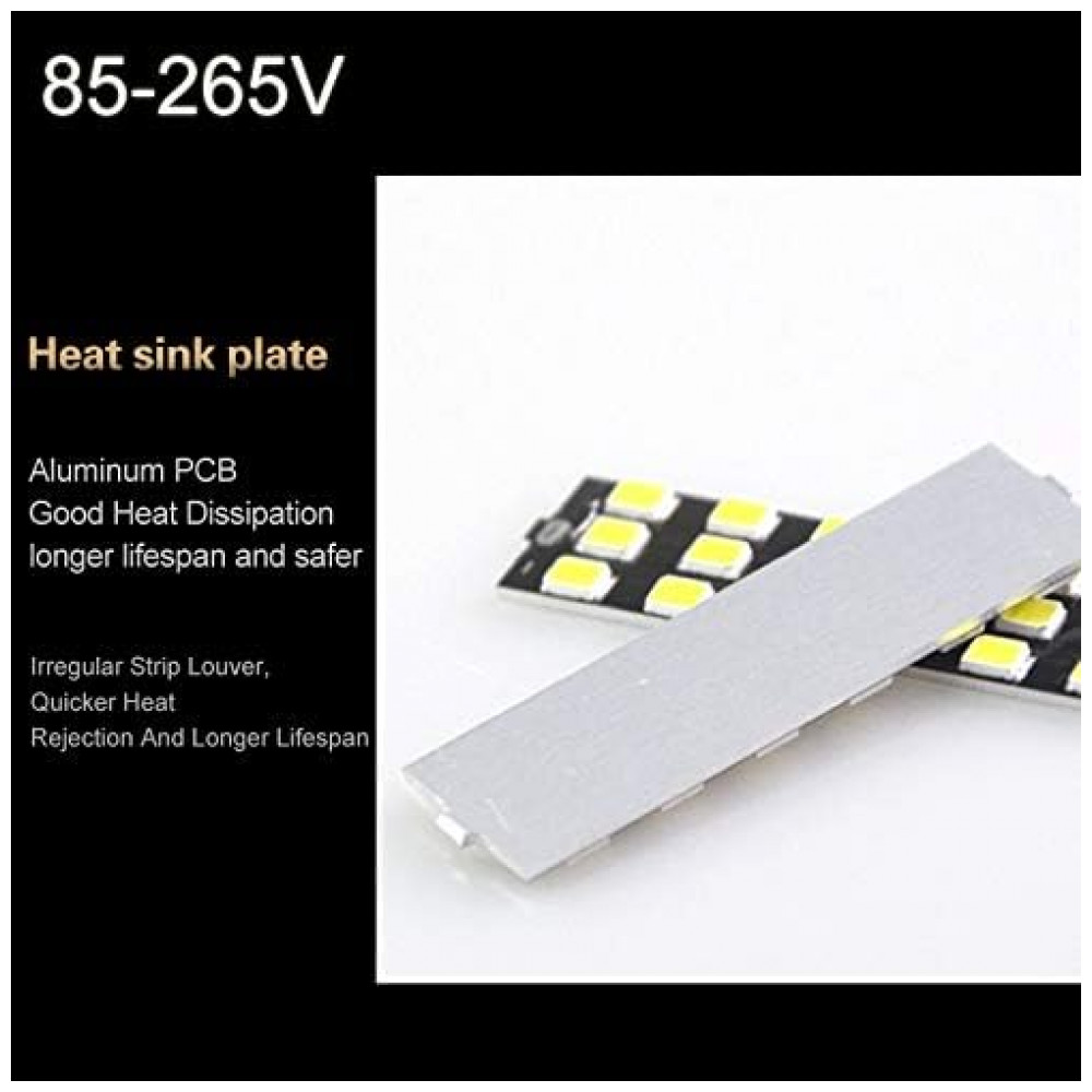 YSJX Lâmpadas LED Milho 10W, Pacote com 10 Unidades, Base E27, AC85V-265V, SMD5733, Luz Branca Quente, Sem Flicker, Econômicas,Generic - Imagem 5