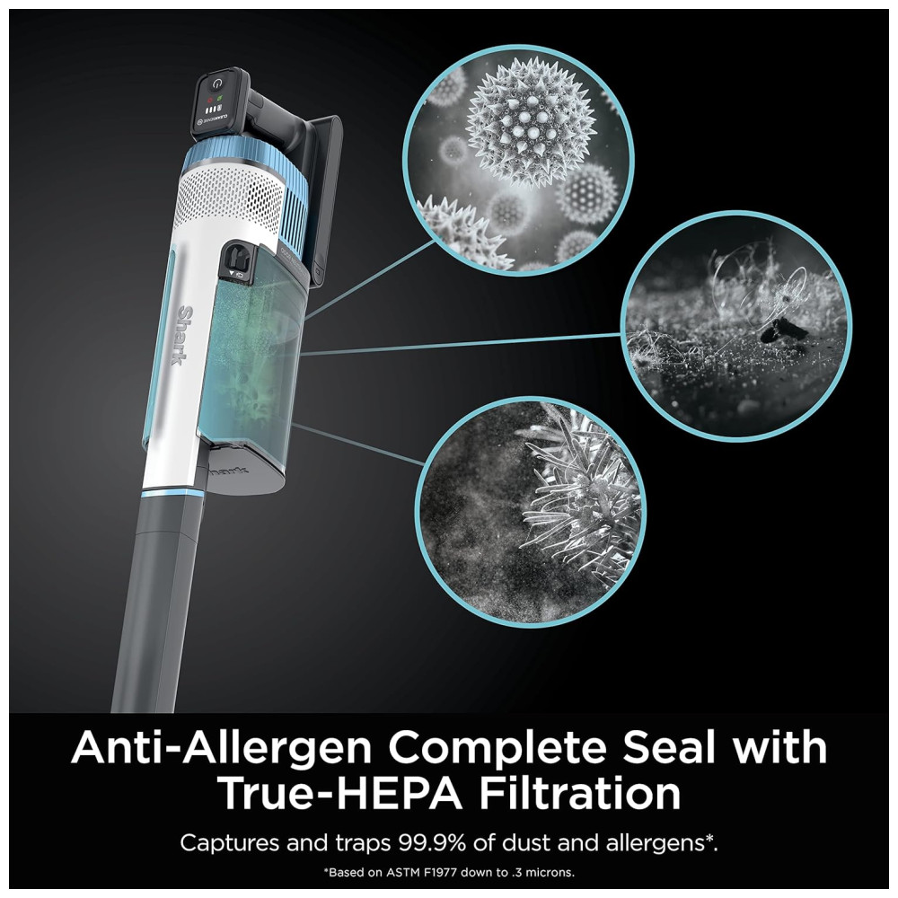 Aspirador de Pó Multifuncional sem Fio com Acessórios 110V Shark IZ562H Pro Azul - Imagem 5