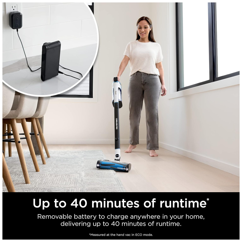 Aspirador de Pó Multifuncional sem Fio com Acessórios 110V Shark IZ562H Pro Azul - Imagem 8