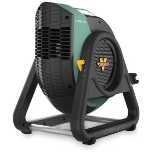 Ventilador e Circulador de Ar com 3 Velocidades Inclinação Ajustável IP54 à Prova de Poeira e Respingos 110V Vornado Verde e Preto
