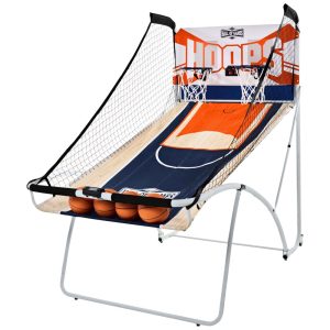 Basquete Eletrônico Hall of Games Indoor Vários Estilos Exibição de Pontuação para 2 Jogadores com Conjunto de Bolas de Borracha.