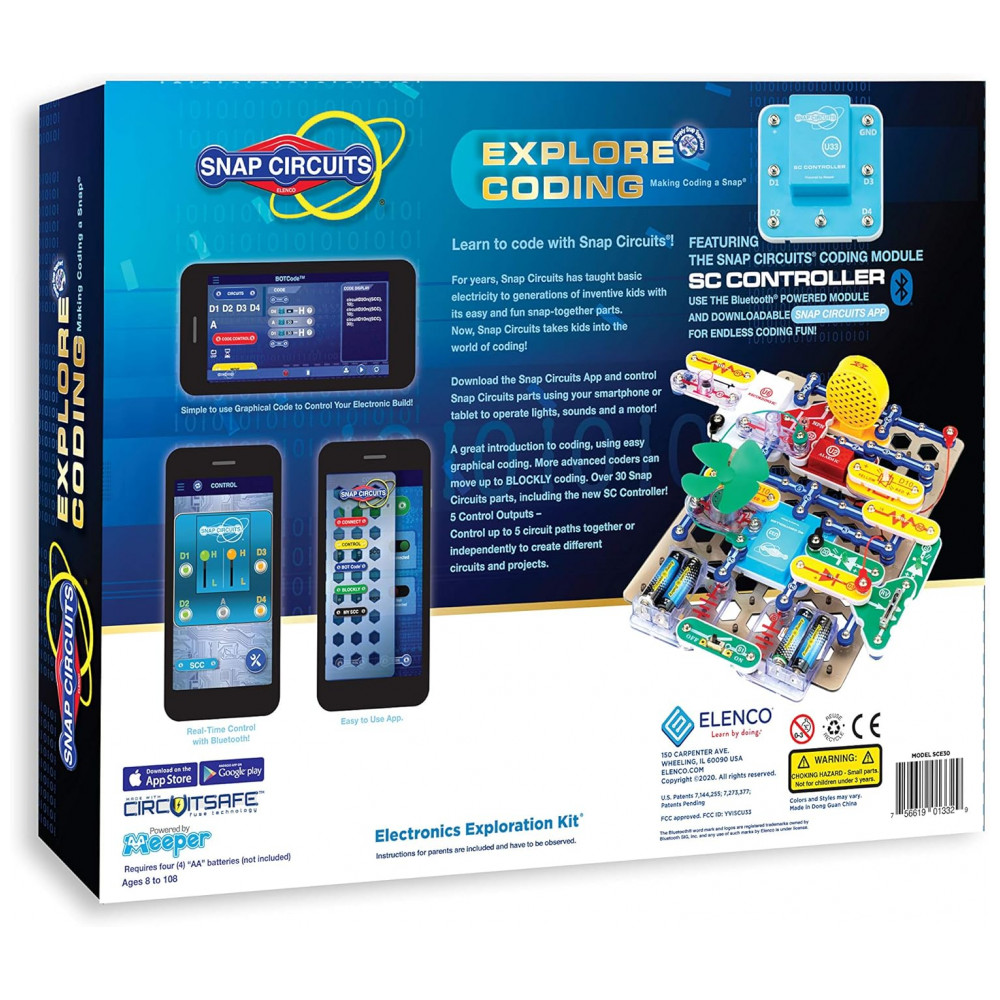 Snap Circuits Explore Coding – Kit Educacional de Eletrônica e Programação para Crianças a Partir de 8 Anos - Imagem 2
