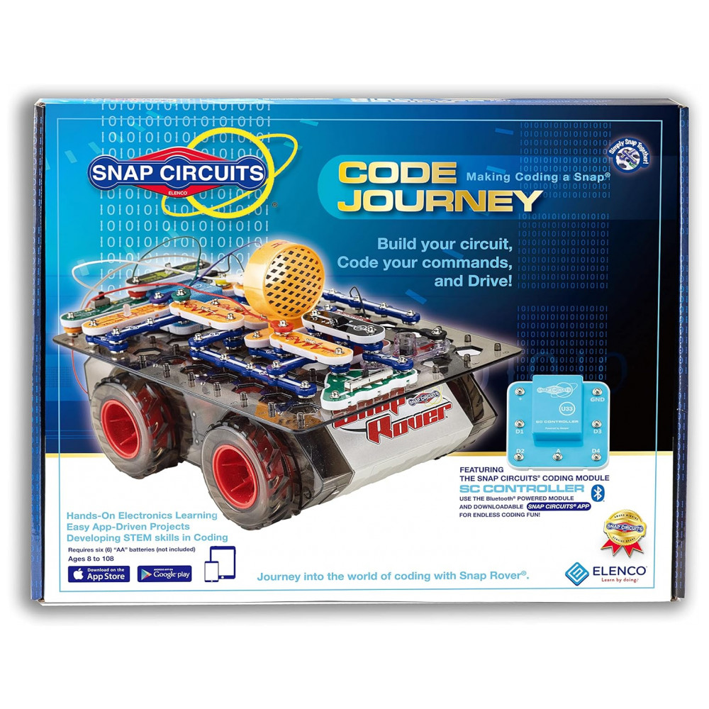 Snap Circuits Code Journey – Kit Educacional de Eletrônica e Programação com Controle Bluetooth para Crianças a Partir de 8 Anos - Imagem 6