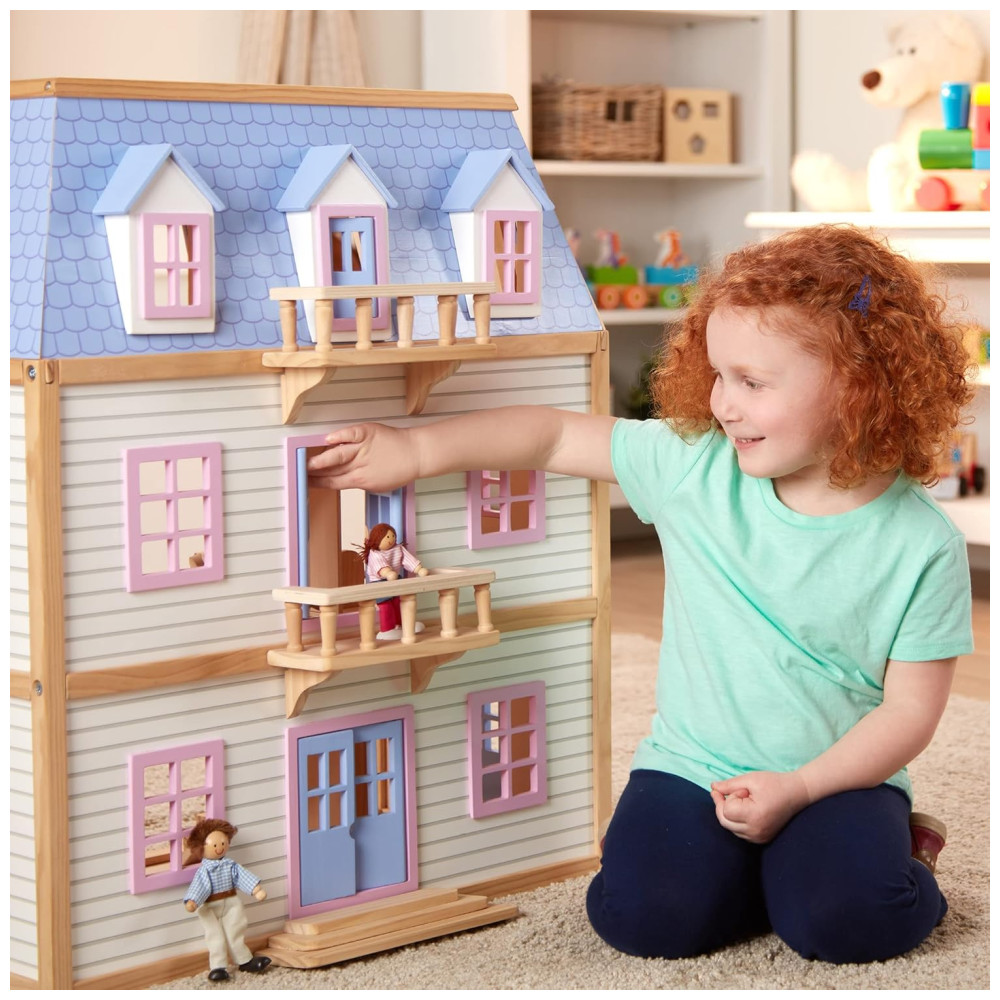 Casa de Bonecas em Madeira com 19 Peças de Mobília para Crianças Melissa & Doug - Imagem 3