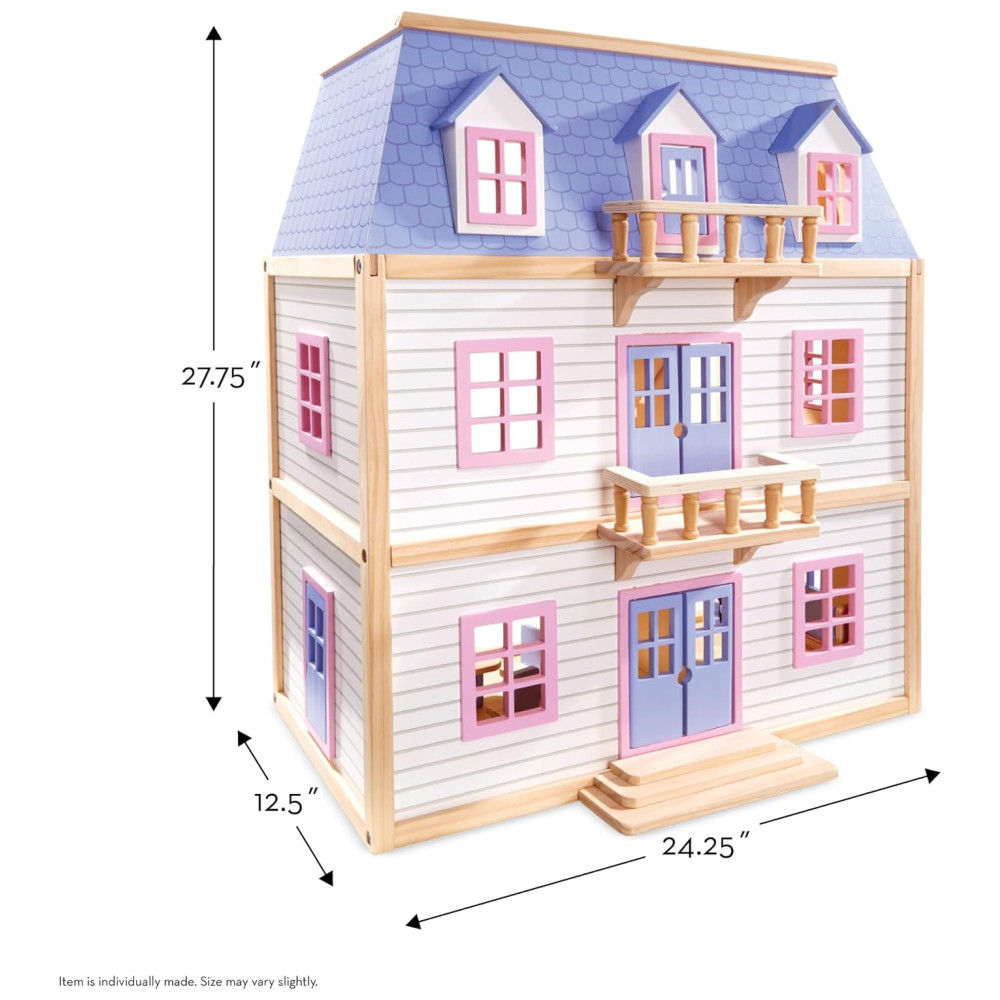 Casa de Bonecas em Madeira com 19 Peças de Mobília para Crianças Melissa & Doug - Imagem 6