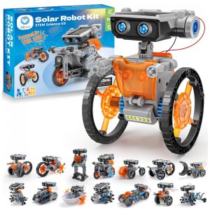 Kit robô solar 15 em 1 Sillbird com 212 peças robótica educativa STEM para crianças de 8 a 13 anos