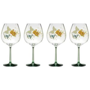 Conjunto de Taças para Vinho de 770mL para Qualquer Ocasião Especial com Estilo Clássico e 4 Peças Lenox 896702 Colorida