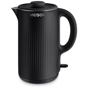 Chaleira Elétrica 1.7L com Desligamento Automático e Proteção de Fervura 110V 1200W MEISON Preta