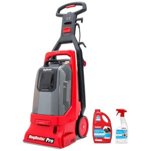 Extratora e Higienizadora Profissional de Carpetes e Estofados Grande Capacidade com Solução de Limpeza 110V Rug Doctor Vermelha